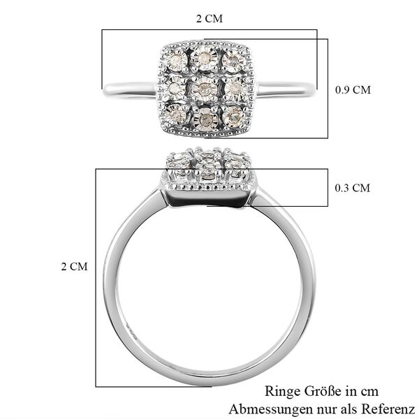 Wei&szlig;er Diamant-Ring image number 7