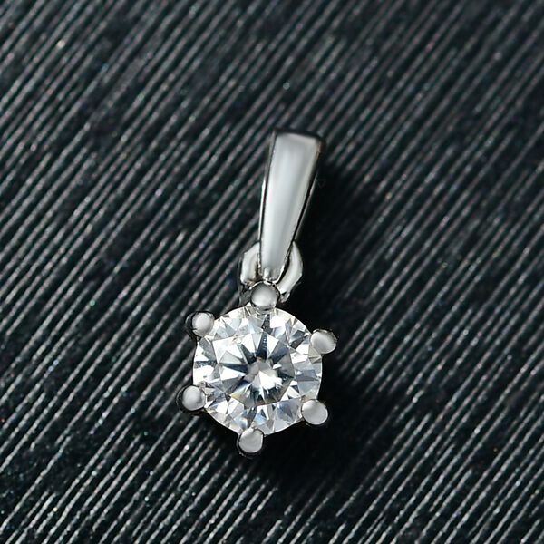 Moissanit Anh&auml;nger 925 Silber rhodiniert ca. 0.23 ct image number 2