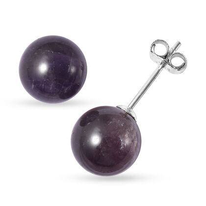 Afrikanische Amethyst-Ohrringe, 925 Silber rhodiniert ca. 8,00 ct