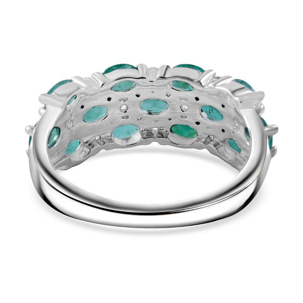 AA Kagem sambischer Smaragd und Zirkon-Ring -  2,21 ct. image number 4