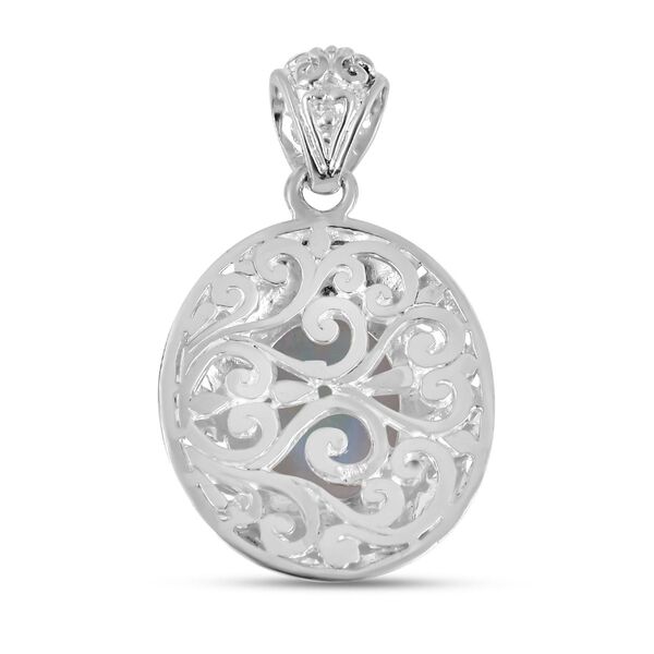 Royal Bali - Regenbogen Mondstein-Anhänger, 925 Silber ca. 13.00 ct image number 4