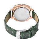 Strada - Elegante Damen-Uhr, PU-Leder Armband, wasserdicht, japanisches Uhrwerk, Grün image number 5