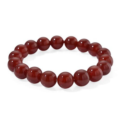 Roter Achat Armband Flexibel, ca. 215.00 ct image number 0