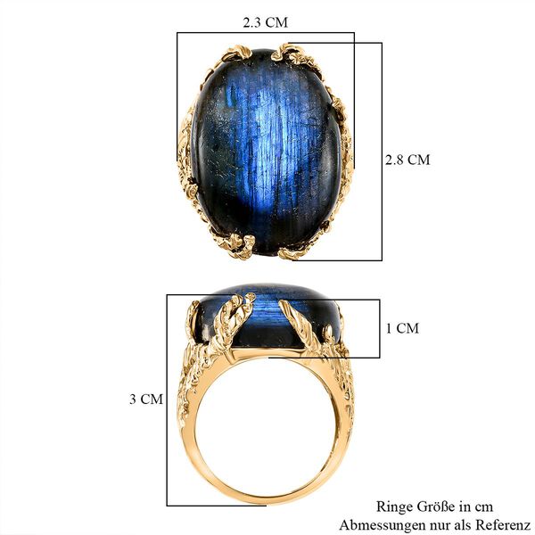 AAA Labradorit Ring - 31,49 ct. image number 7
