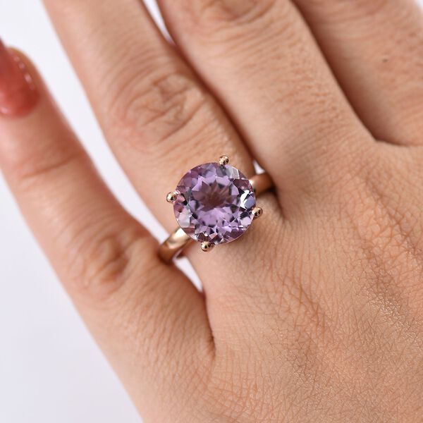 D’Joy AA Rose De France Amethyst und Zirkon Ring - 5,94 ct. image number 2
