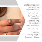Anti-Stress Spinning Ring mit Sandstrahl-Textur image number 5