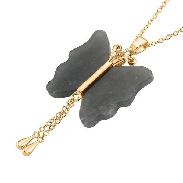 D'Joy nat&uuml;rlicher Olmek Jadeit Anh&auml;nger mit 50cm Kette - 20 ct. image number 3