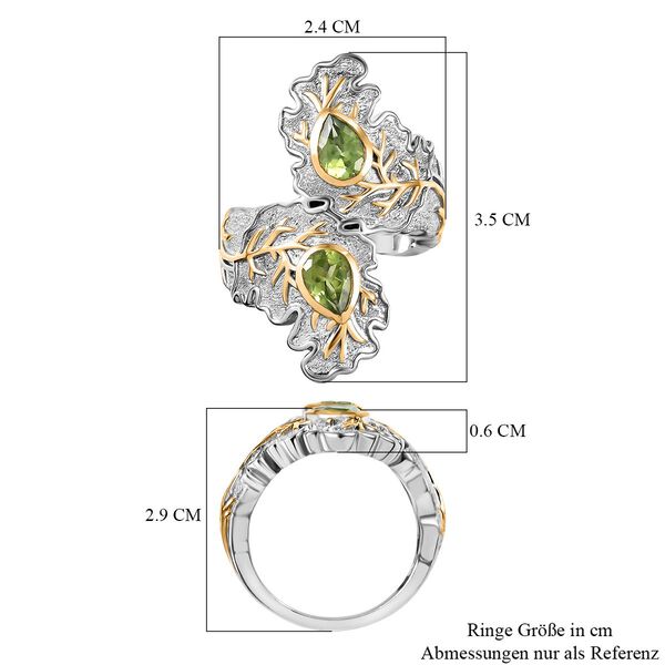 EVER TRUE Peridot Ring Nickelfreies Messing (Größe 20.00) ca. 1,36 ct image number 6