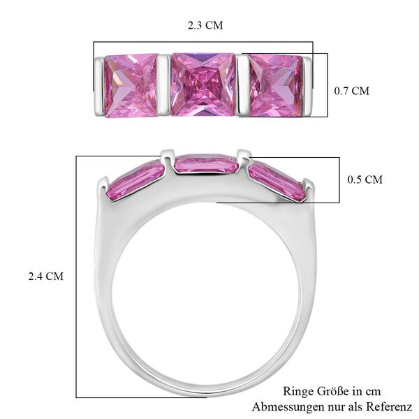Lustro Stella rosa Zirkonia Trilogie Ring image number 6