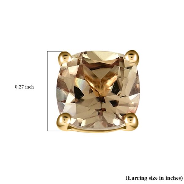 ILIANA AAA Turkizit Ohrstecker, 750 Gelbgold ca. 3,35 ct image number 5