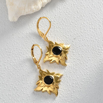 EverTrue AA schwarze Glasachat Ohrringe - 1,47 ct.