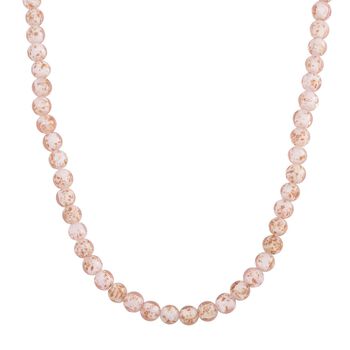 Wei&szlig;e Halskette im Murano-Stil, 50+5cm