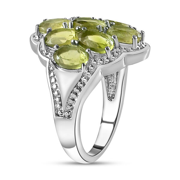 Peridot-Ring, (Gr&ouml;&szlig;e 20.00) Edelstahl, ca. 4,51 ct image number 5