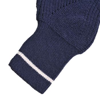 Longline Offener Cardigan, blau