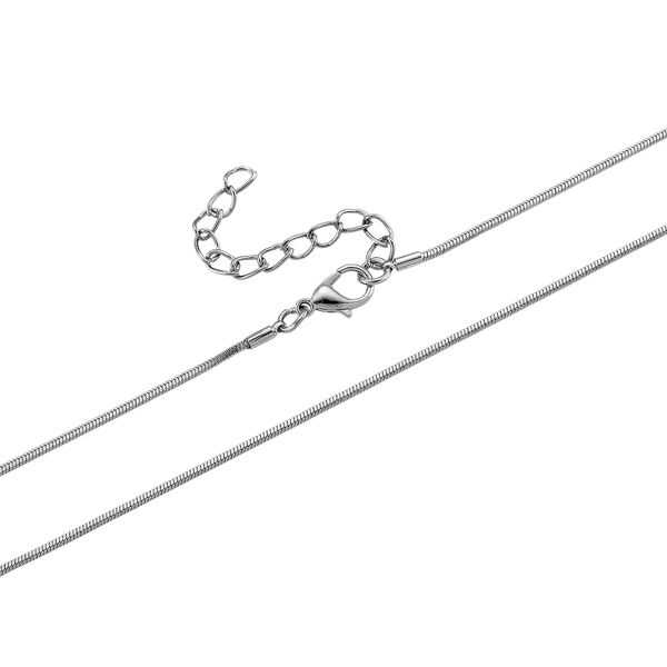 Mehrfarbiger Kristall Anh&auml;nger mit Kette, ca. 63.5 cm + 5 cm Extender, Legierung, Legierung emailliert image number 6