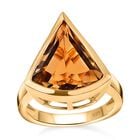 Citrin Ring, 925 Silber Gelbgold Vermeil, (Größe 17.00) ca. 5.59 ct image number 3