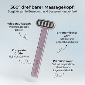 BEAUTECH Gesichts- und Augenmassagegerät 360-Grad mit EMS-Technologie