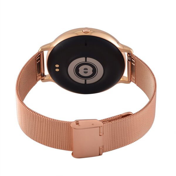 Eleganz Mesh HiWatch Plus, Roségold Smartwatch mit Dual-Modus Bluetooth, 1,28" IPS Display und Wassergeschütztes Design image number 9