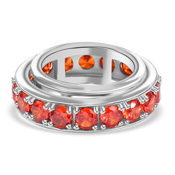 Orange Zirkonia Spinning-Ring - 8,08 ct.