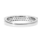 Diamant Half-Eternity-Bandring in Silber image number 4