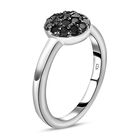 Schwarzer Diamant-Ring, 925 Silber platiniert  ca. 0,33 ct image number 4