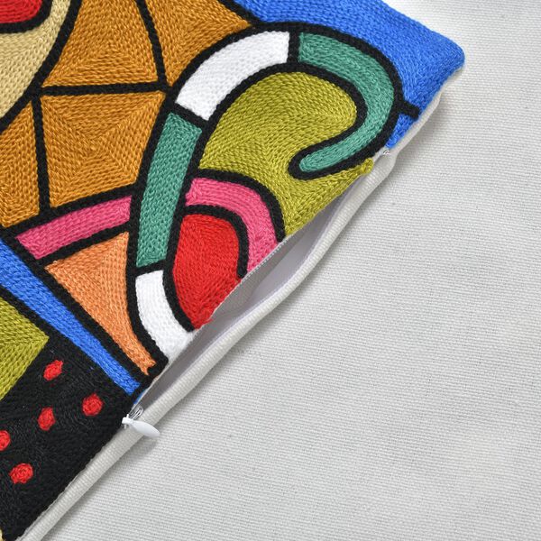 Katzen Besticktes Kissenbezug aus 100% Baumwolle, 43x43 cm, Katzen image number 6