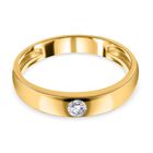 LUSTRO STELLA - Weißer Zirkonia-Ring, 925 Silber vergoldet - 0,30 ct. image number 0