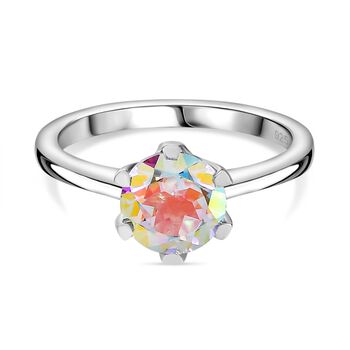 Merkur mystischer Topas Ring 925 Silber (Gr&ouml;&szlig;e 21.00) ca. 1,20 ct