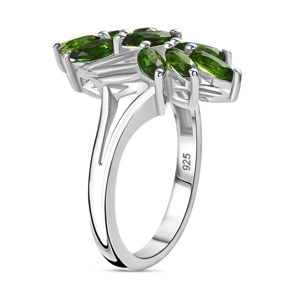 Nat&uuml;rlicher Chromdiopsid Ring 925 Silber rhodiniert (Gr&ouml;&szlig;e 18.00) ca. 1,51 ct image number 5