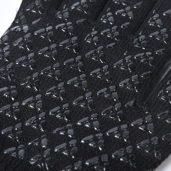 Unisex Dreieck Thermo Touchscreen Winterhandschuhe, Größe: XL, Schwarz image number 6