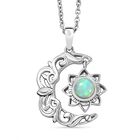 Nat&uuml;rlicher, &auml;thiopischer Welo Opal Schmuckset ca. 0,41 ct.