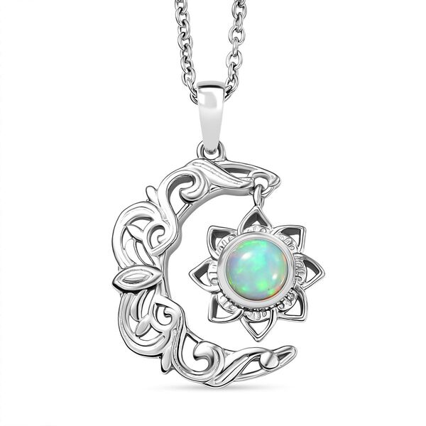 EverTrue Opal Anh&auml;nger mit 50cm Kette in Silberton - 0,41 ct. image number 0