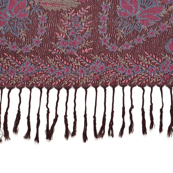 Schal mit Blumenmuster in lila image number 3