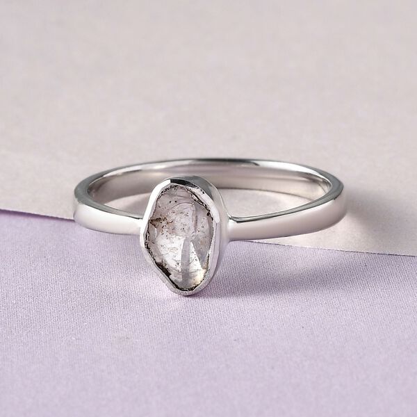 Handgearbeiteter Polki-Diamant-Ring- 0,15 ct. image number 2