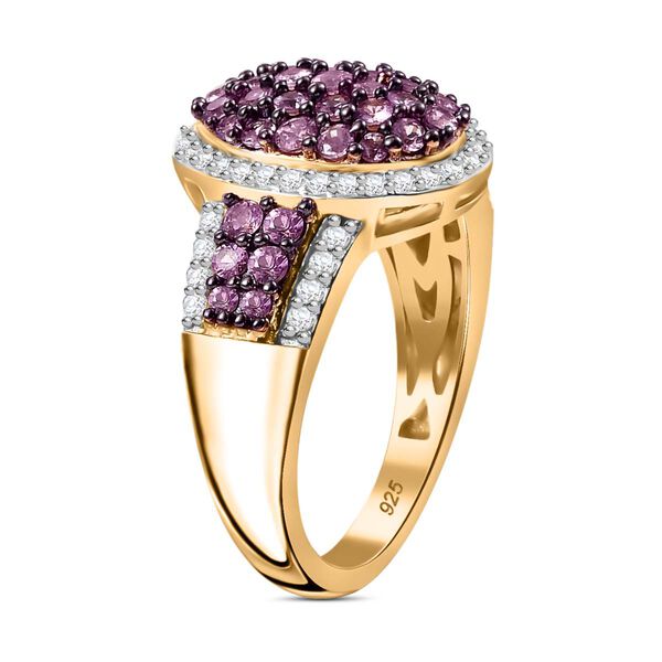 Rosa Saphir und Zirkon Ring - 1,68 ct. image number 5