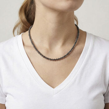 Flexible Labradorit Halskette - 80 ct.