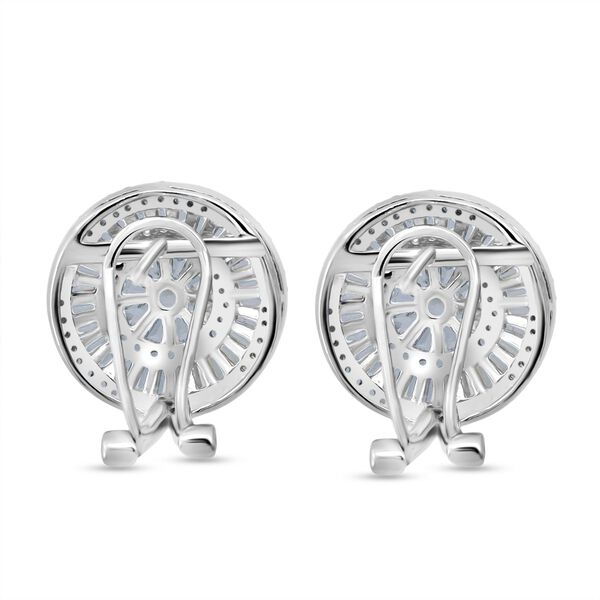 Lustro Stella Wei&szlig;er Zirkonia Ohrringe 925 Silber rhodiniert image number 4