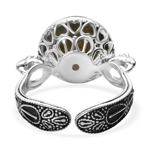 Sajen Silber - AAA Labradorit Ring 925 Silber rhodiniert (Größe 17.00) ca. 5.47 ct image number 6