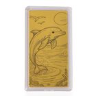 999er Goldbarren mit Delfin-Motiv