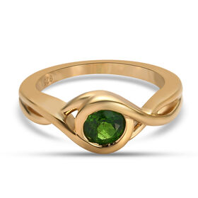 Natürlicher Chromdiopsid-Ring - 0,57 ct.