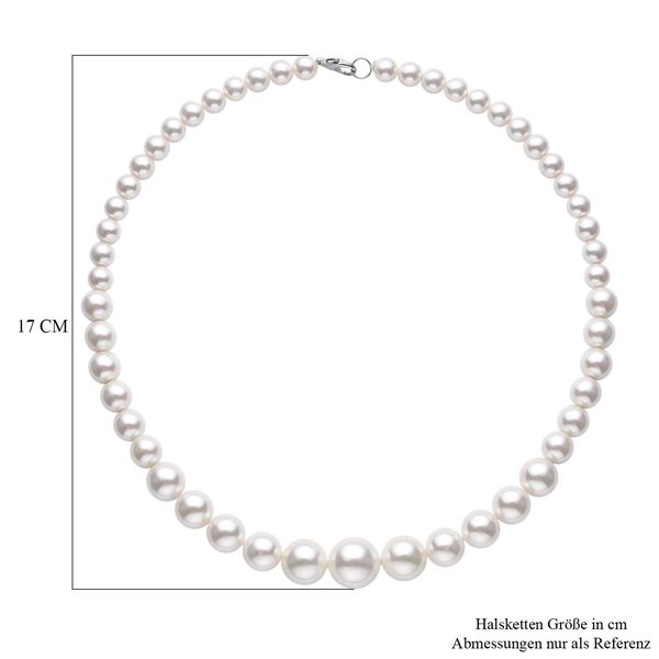 Weiße Muschelkernperle Halskette ca. 50 cm image number 4