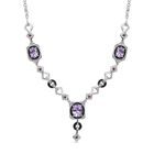 Zeitlose Art Kollektion - AA Rose De France Amethyst Halskette ca. 45 cm Messing ca. 8.72 ct