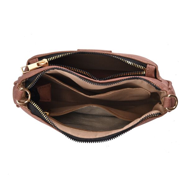 Passage - Crossbody Tasche aus Kunstleder, Braun image number 5