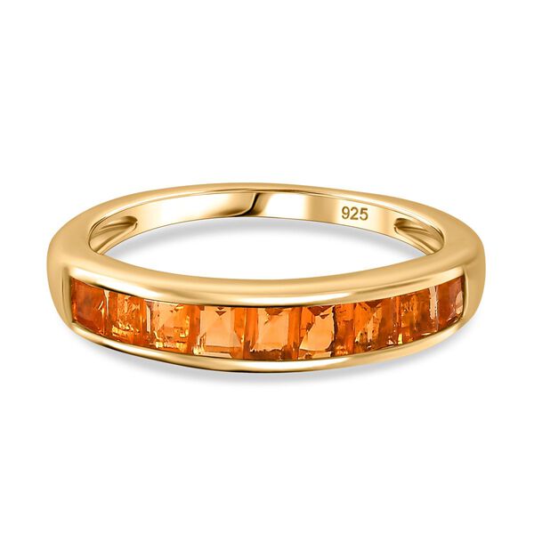 AA Salamanca Feueropal Ring 925 Silber 750 Gelbgold Vermeil (Größe 20.00) ca. 0,61 ct image number 0