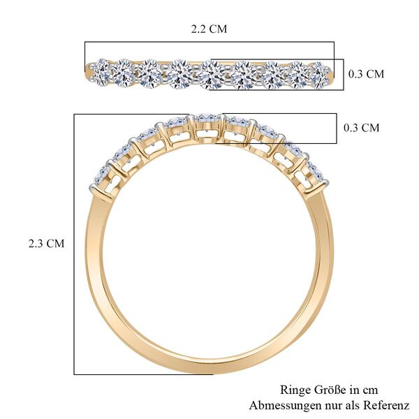 LUXURIANT SGL zertifizierter SI-GH Labor Diamant Ring in 375 Gold - 0,50 ct. image number 4