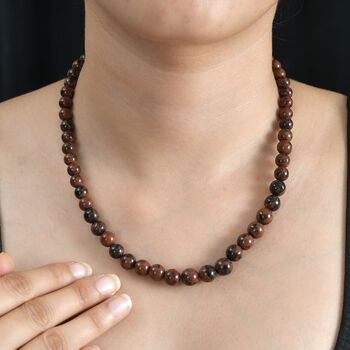 Rote Jaspis-Halskette, 50 cm - 191 ct.