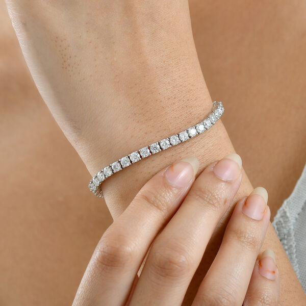 D'Joy Moissanit 19cm Armband und 45cm Halskette image number 4