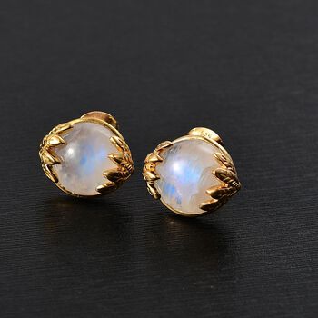 Regenbogen Mondstein Ohrringe - 12,40 ct.