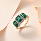 AAA Kagem sambischer Smaragd und Diamant-Ring in 585 Gelbgold - 3,99 ct. image number 1