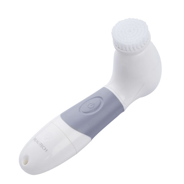 4 in 1 Gesichtsreinigungsb&uuml;rste, 4xAA Batterien (nicht inkl.), Wei&szlig; und Grau image number 5